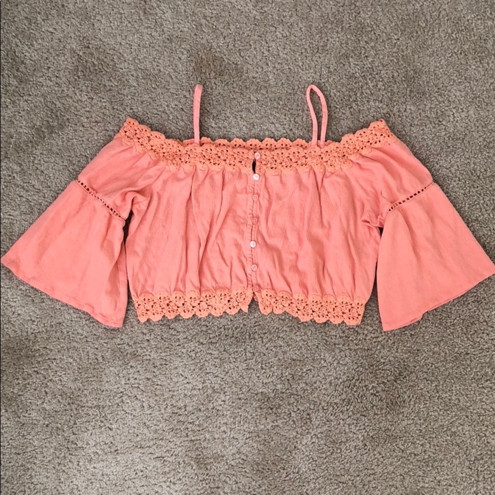 Topshop Crop Blouse